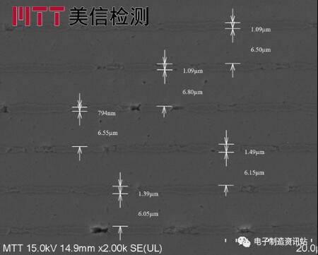 樣品03內電極、介質層尺寸