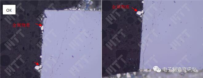 OK二極管縱切光學顯微形貌